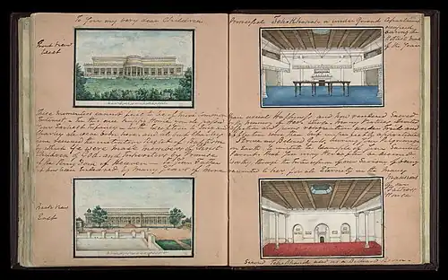 Different views of the Metcalfe House, Delhi, 1843, which now houses the Laser Science and Technology Centre (DRDO).