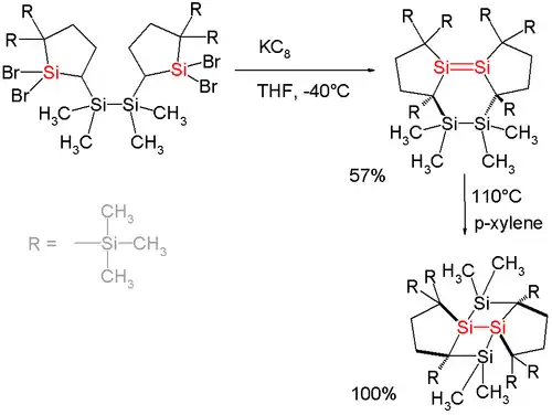 Tricyclic disilenes with highly strained Si-Si double bonds