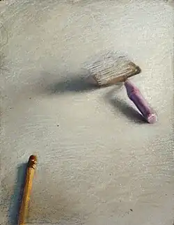 Disquieting Still Life (1978) Pastel