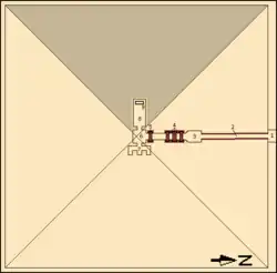 Annotated map of Djedkare Isesi's substructure.