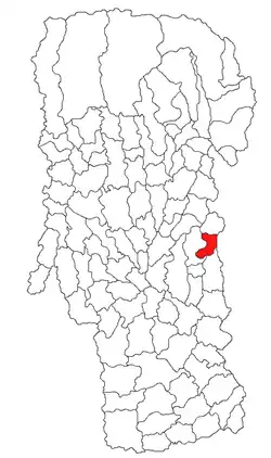 Location in Argeș County