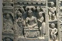 Door casing: Life of the Buddha. Musée Guimet