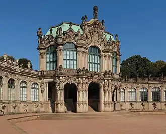 Zwinger, Dresden, Germany, by Matthäus Daniel Pöppelmann, 1719[198]