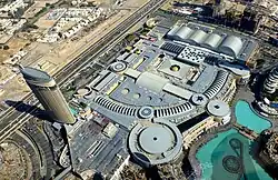 Aerial view of Dubai Mall and Address Dubai Mall