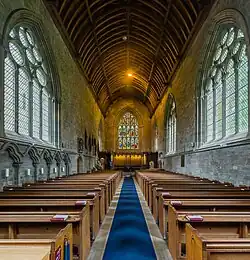 The cathedral's interior looking towards the altar
