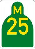 Metropolitan route M25 shield