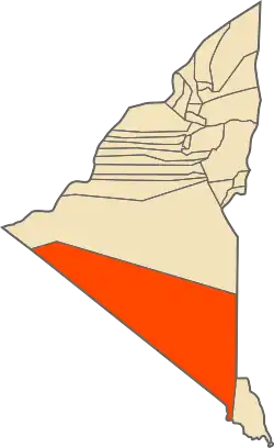 Location of Timiaouine commune within the former Adrar Province
