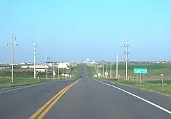 Entering Eagle Butte on US-212