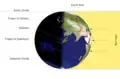 Illumination of Earth by Sun at the northern solstice