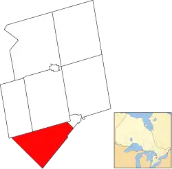 Location of East Garafraxa within Dufferin County