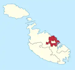 Map of the Eastern Region