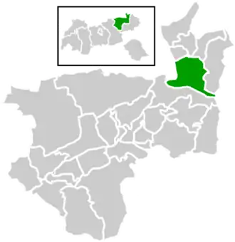 Location within Kufstein district