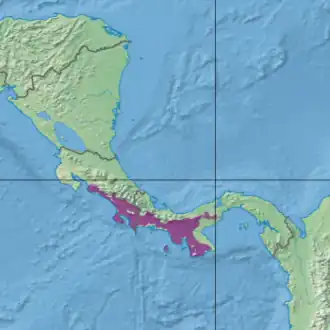 Ecoregion territory (in purple)