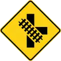 P2-19h Angled railroad crossing (right)