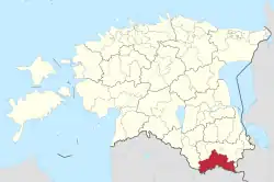 Rõuge Parish within Võru County.