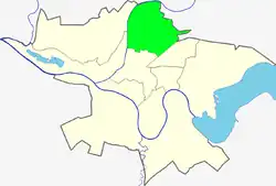 Location of Eiguliai within Kaunas