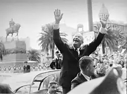 Image 3U.S. President Dwight D. Eisenhower in Montevideo, 1960 (from History of Uruguay)