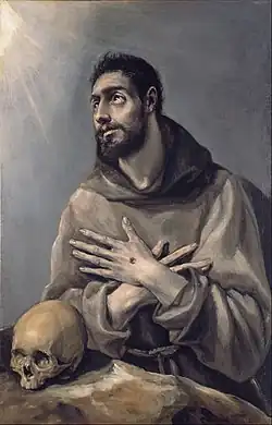 El Greco, Saint Francis in ecstasy,  1577–1580