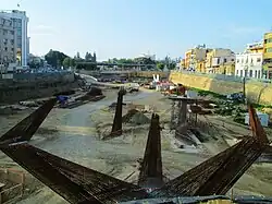 Eleftheria Square under construction