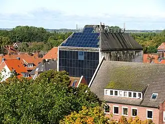 Old bunker cladded with solar