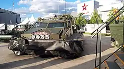 Russian engineer reconnaissance hovercraft () at Army 2020