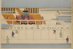 Enthronement ceremony of Emperor Kōmei, benpuku () was used as ceremonial clothes.