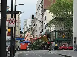 Entering Barrio Chino on Dolores Street