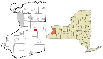 Location in Erie County and the state of New York.