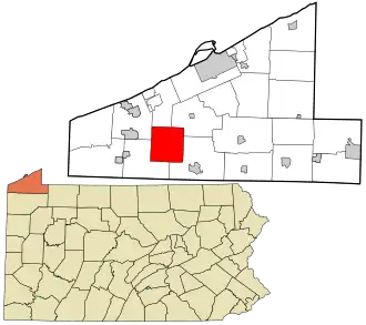 Location in Erie County and the U.S. state of Pennsylvania