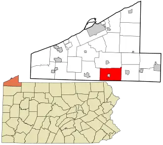 Location in Erie County and the U.S. state of Pennsylvania