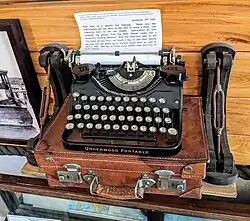 Ernest Hemingway's portable Underwood typewriter
