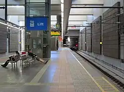 Elizabeth Quay station underground platform