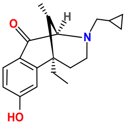 Chemical structure of ethylketocyclazocine.