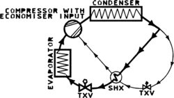 Economizer With Subcooling Exchanger.