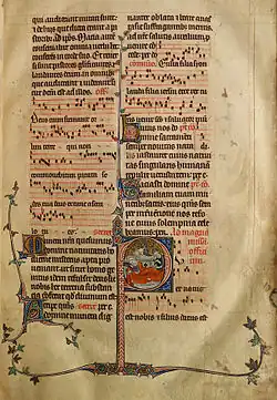 Sherbrooke Missal, folio 13r.
