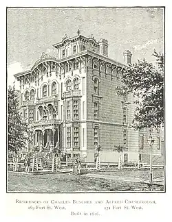 Charles Buncher and Alfred Chesebrough double-family house 169 W. Fort St.