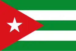 Flag proposed by the GONG between 1963 and 1977.