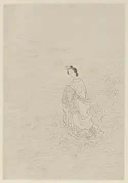 Zhinü crossing the River of Heaven, as painted by Gai Qi, 1799