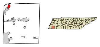 Location of Braden in Fayette County, Tennessee.
