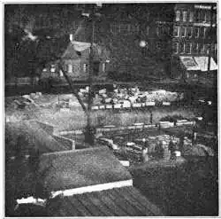 Excavation for the construction of the Federal Building. This image, taken in 1857, is one of the oldest known Detroit photographs.[13]