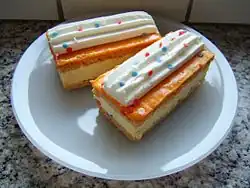 Tompouce, a Dutch and Belgian pastry