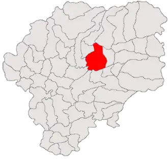 Location in Bistrița-Năsăud County