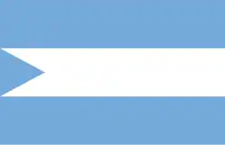 Flag adopted by Juan José Blanco (1823-1880's)