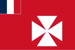 Flag of Wallis and Futuna , — a cross patée ,