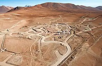 ALMA construction site from above, 2011