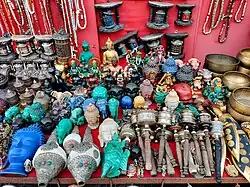 Folklore items selling at Swayambhunath