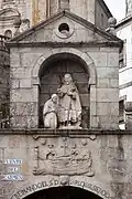 Baptism of Queen Lupa by Saint James. Fountain of Carmen, Padrón