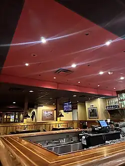 Interior, February 2024. The original interior still remains, as of February 2025[update].