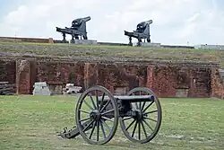 Cannons inside the fort
