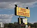 Fort Courage sign in Houck, Arizona